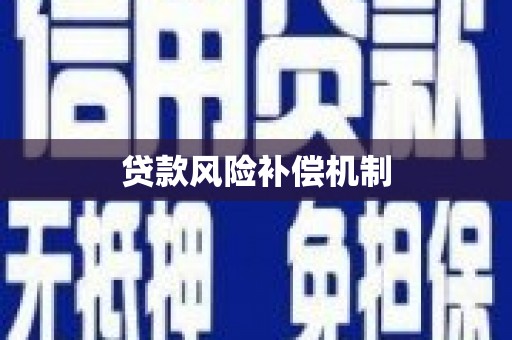 祁门贷款风险补偿机制