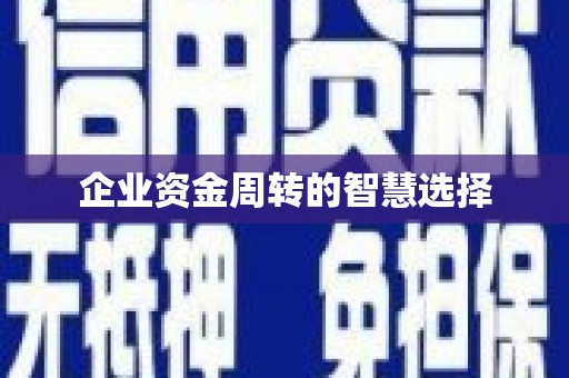 祁门企业资金周转的智慧选择