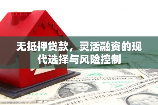 祁门无抵押贷款，灵活融资的现代选择与风险控制