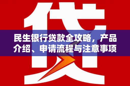 祁门民生银行贷款全攻略，产品介绍、申请流程与注意事项